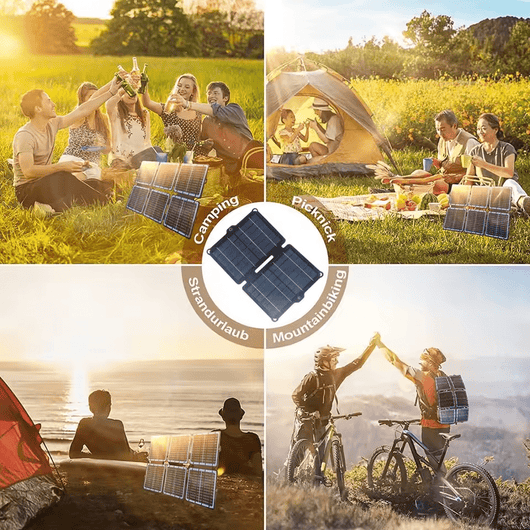 Portable Folding Solar Panel – High Efficiency & Convenient Design for Outdoor Use, Ideal for Prototyping Boards and Device Charging. - AxenBox
