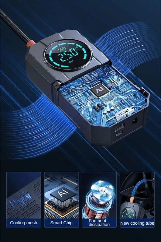 Portable Tyre Inflator & Rechargeable Pocket Air Pump - AxenBox