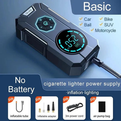 Portable Tyre Inflator & Rechargeable Pocket Air Pump