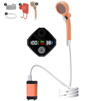 Rechargeable Portable Camping Shower with Digital Display - AxenBox