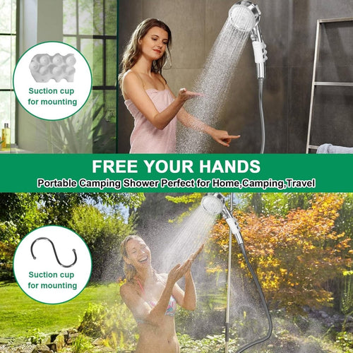 Rechargeable Portable Camping Shower with Digital Display