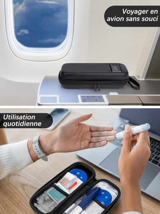 ❄Refrigerant travel kit for insulin with temperature display Temperature monitoring in real time✈️ - AxenBox