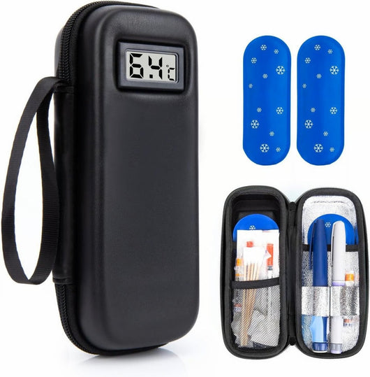 ❄Refrigerant travel kit for insulin with temperature display Temperature monitoring in real time✈️ - AxenBox