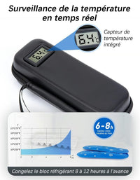 ❄Refrigerant travel kit for insulin with temperature display Temperature monitoring in real time✈️ - AxenBox
