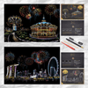 Scratch Art Painting Kits for Adults & Kids, Rainbow Painting Sketch Night View Scratchboard