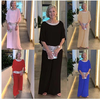 Sequined Colorblock Elegant Two - piece Set - AxenBox