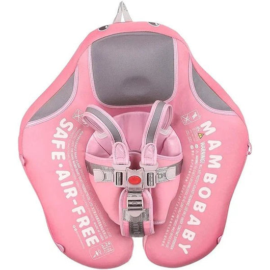 Smart Swim Trainer, Baby Pool Float With Canopy and Solid Swimming Waist Ring - AxenBox