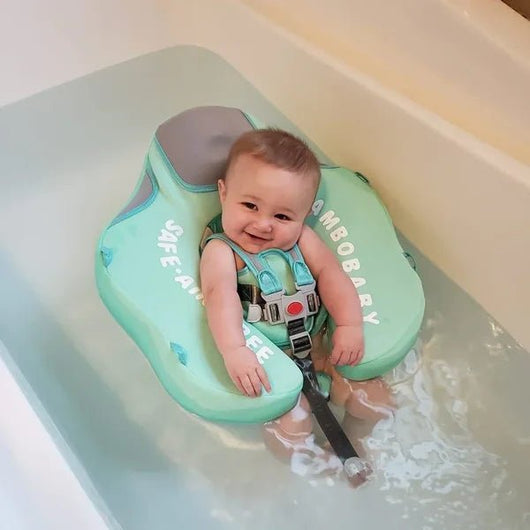 Smart Swim Trainer, Baby Pool Float With Canopy and Solid Swimming Waist Ring - AxenBox