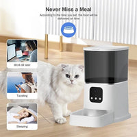 Smart WiFi Cat Feeder with Camera & Audio – 6L