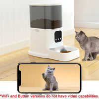 Smart WiFi Cat Feeder with Camera & Audio – 6L - AxenBox