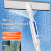 Extended Spraying Double-Sided Glass Cleaner Squeegee