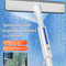 Extended Spraying Double-Sided Glass Cleaner Squeegee