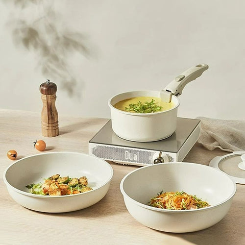 ⏳Time-limited Special⏰Non-stick Cookware Set with Removable Handle - Oven Safe