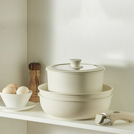 ⏳Time - limited Special⏰Non - stick Cookware Set with Removable Handle - Oven Safe - AxenBox