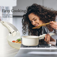 ⏳Time - limited Special⏰Non - stick Cookware Set with Removable Handle - Oven Safe - AxenBox