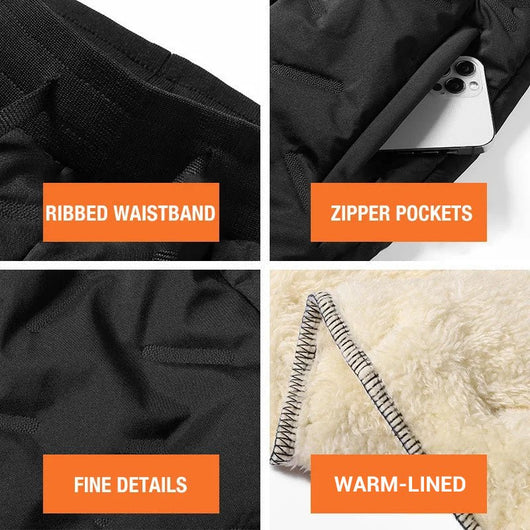 Unisex Warm - Lined Jogging Pants - AxenBox