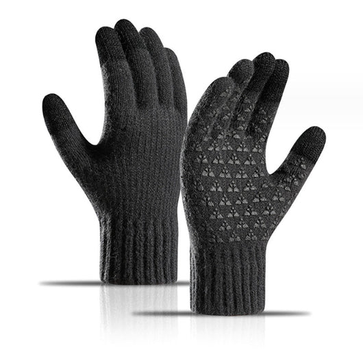 USB Heated Knit Gloves - Touch Screen Friendly - AxenBox