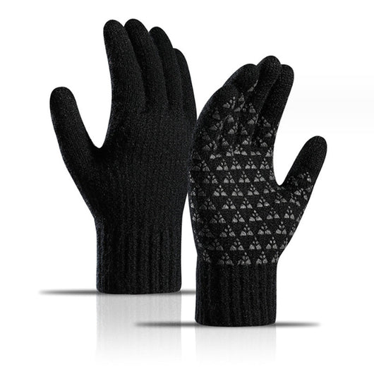 USB Heated Knit Gloves - Touch Screen Friendly - AxenBox