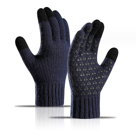 USB Heated Knit Gloves - Touch Screen Friendly - AxenBox