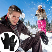 USB Heated Knit Gloves - Touch Screen Friendly - AxenBox