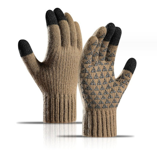 USB Heated Knit Gloves - Touch Screen Friendly - AxenBox