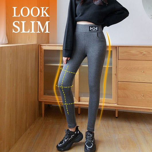 ❄️Winter New🔥Women’s Fashionable Thermal Cashmere Slim Pants - AxenBox