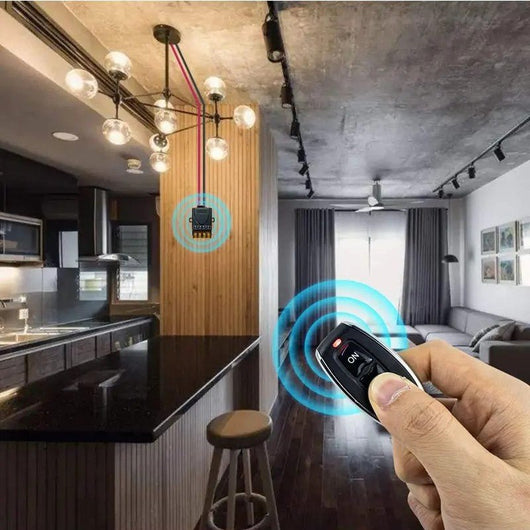 Wireless Remote Control Switch & Receiver Kit, No Wiring - AxenBox