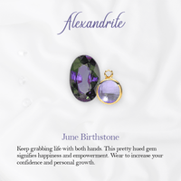 Womens Name Necklaces Pendant With Birthstone, Customized Any Name, Personalized Birthday Gift - AxenBox